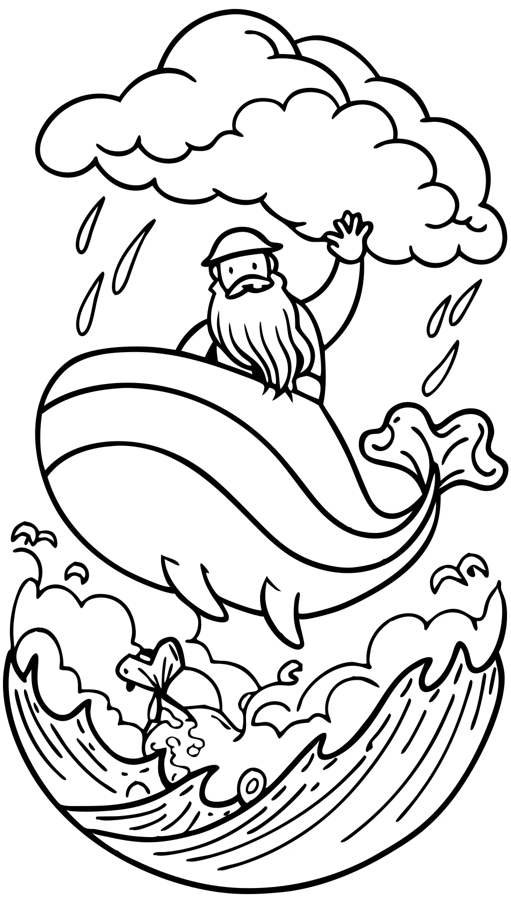 coloring pages jonah and the whale